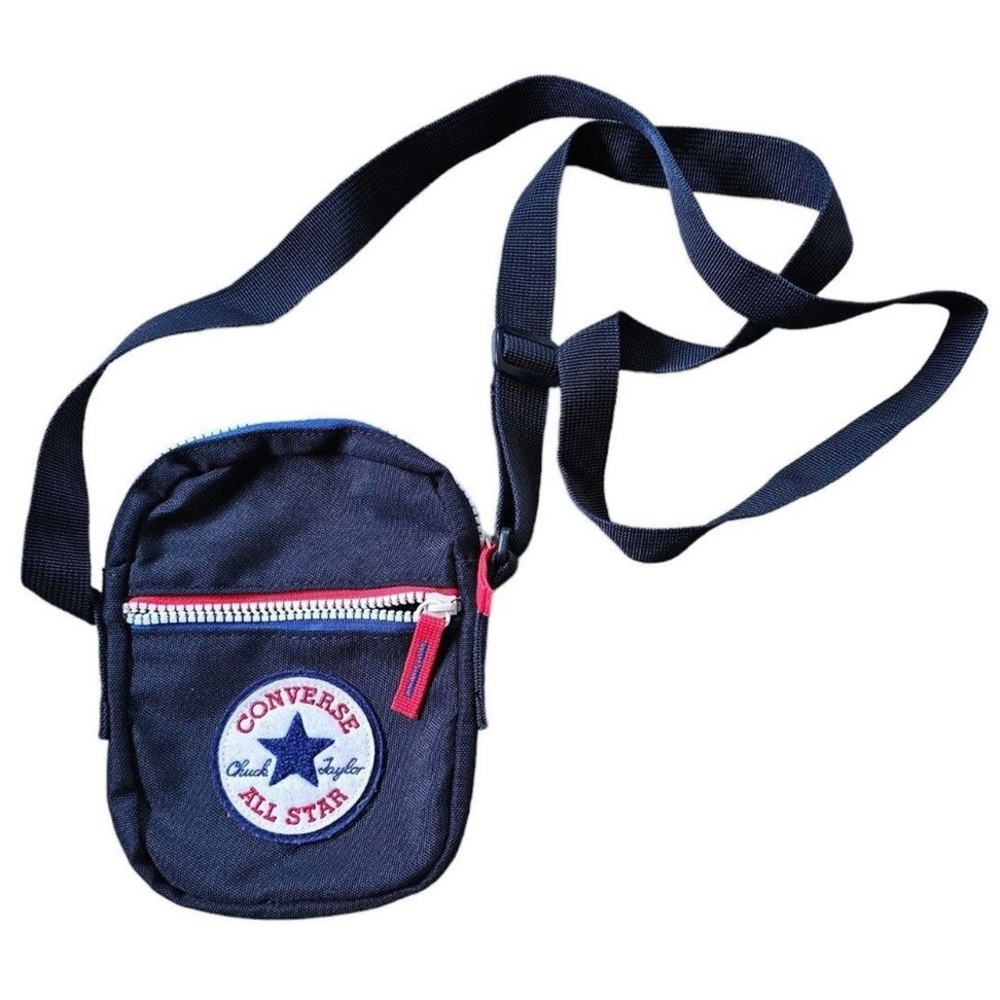 NEW Converse Unisex Shoulder Bag Wordmark Festival Bag Obsidan in Navy Dark Blue
